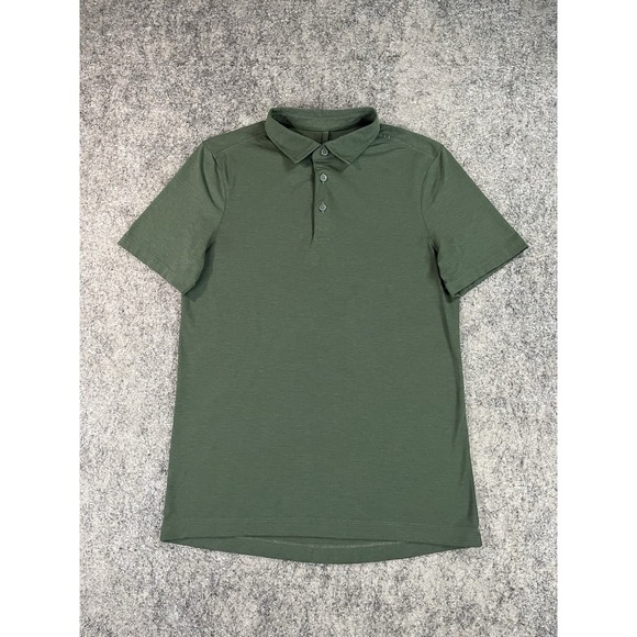 lululemon athletica Other - Lululemon Evolution Polo Shirt Mens Small Dark Green Casual Athleisure Golf EUC